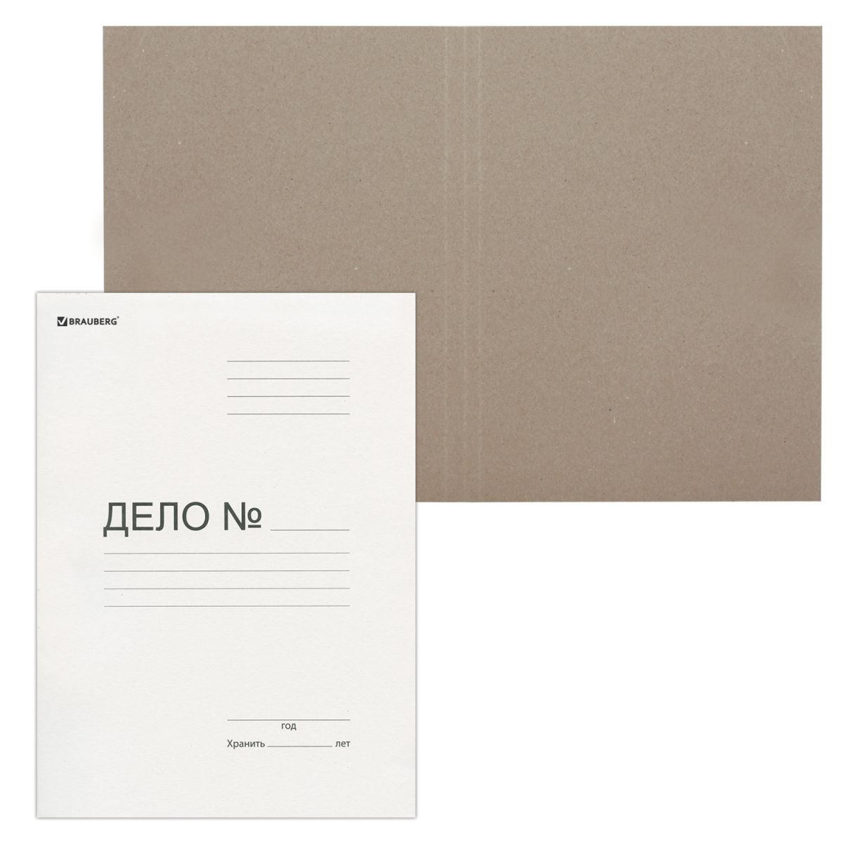 Обложка картон "Дело" 300г мелован. Brauberg 124571 1/200