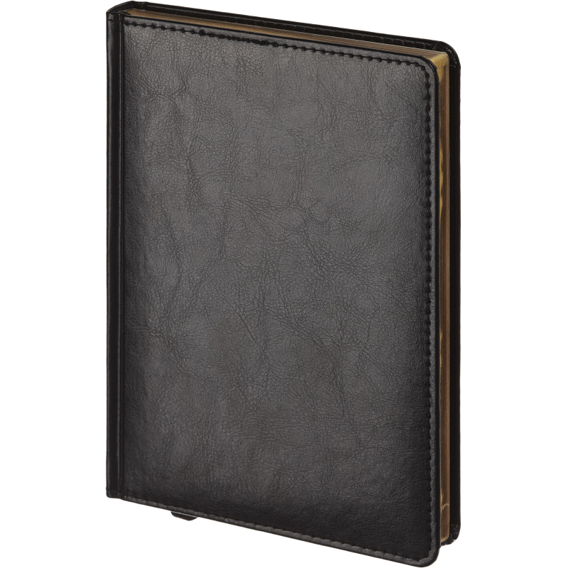 Ежедневник А5 Attache Gold 1769413 кожзам черный золотой рез