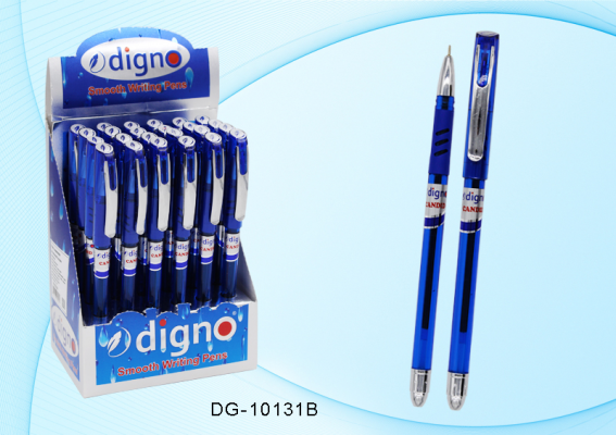 Масляная ручка Digno Candid 10131 рез.грип синяя, черная 1/24