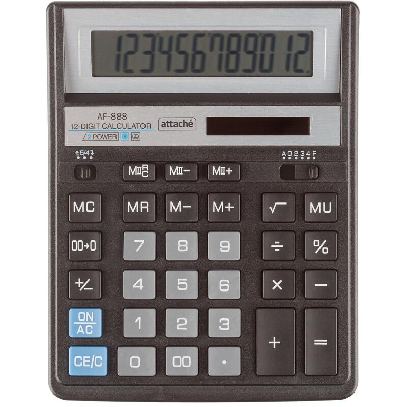 Калькулятор Attache 888, 1550712 12разр 204х158 2-е питание 