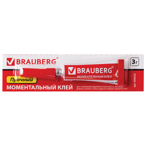 Клей супер Brauberg 3г 605566, 1/12