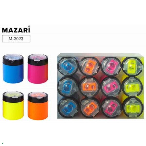 Точилка Mazari 2отв. с контейнером 3023 1/12