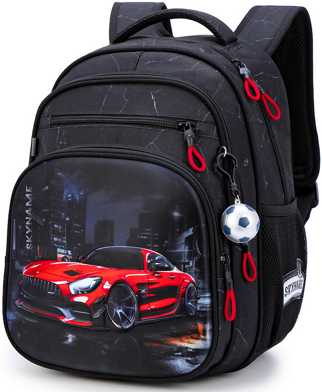 Рюкзак SkyName R3-275 + брелок мячик, вентил.спинка, 37*18*30см