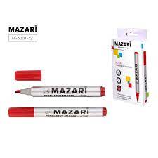Маркер перман. Mazari 15210, 5007 красный 1/12