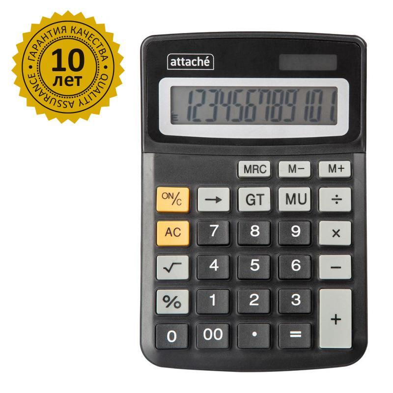 Калькулятор Attache 111, 12-разр настол. малый 153х103 1277745