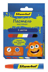 Масляная пастель 6цв Silwerhof 886002, Centrum 86626 6-гранная 1/24