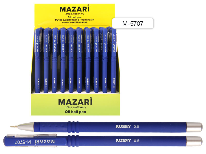 Масляная ручка Mazari Rubby 5707 барх. покр. 1/24