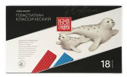 Пластилин 18цв "Изостудия Аква Колор 360 г 1/12