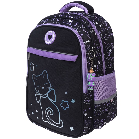Рюкзак Hatber 15147 котик эргономич спинка 38х29х15 