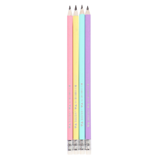 Карандаш ч\г Devente pastel 3-гран с ластиком 5032337 1/12