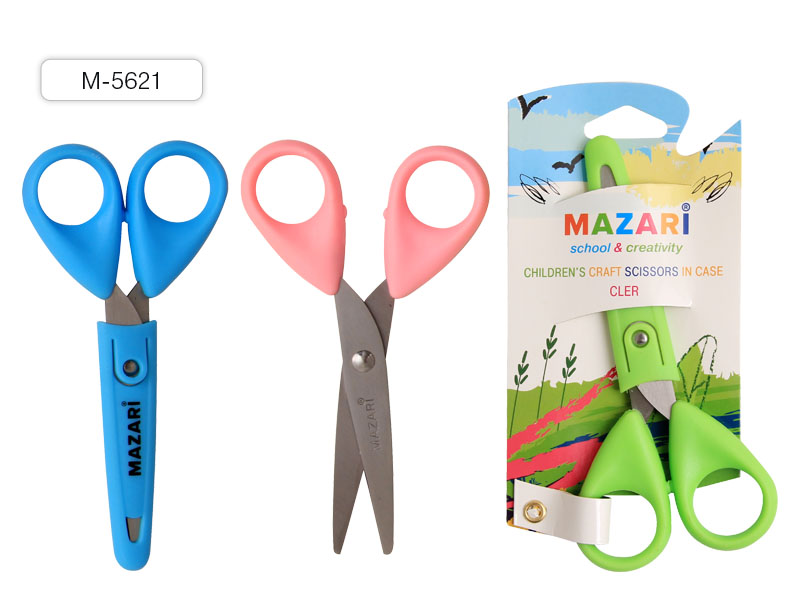 Ножницы дет. Mazari 5621 12см в футляре 1\