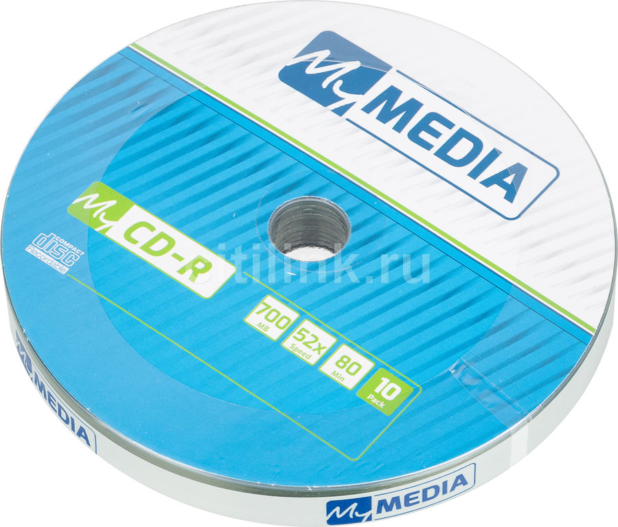 CD-R MyMedia 700mB 52х 10шт туба 69204