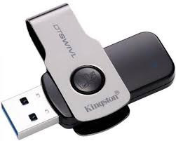 Флэш диск USB 3 Kingston 16gB DTSWIVL высокоскорос. серебр/черн