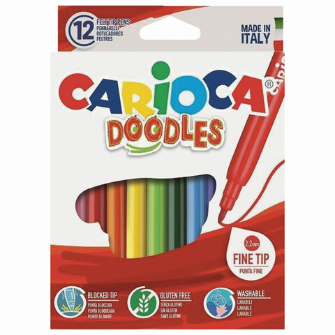 Фломастеры 24цв Carioca Doodles 42315 1/12