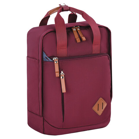 Рюкзак Brauberg 270090 бордовый эргономич спинка 37*26*13 