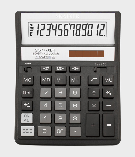Калькулятор Skainer SK-777 12разр настольный 157х200 солн.бат