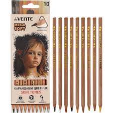 Карандаши 10цв deVente Skin tones оттенки кожи супермягкие 5022122