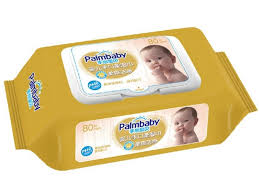 Салфетки влажные 80шт PalmBaby золотые B180  