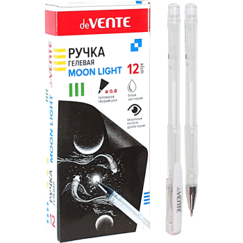 Гелевая ручка deVente белая 5051012, Mazari 5551 1/12/144