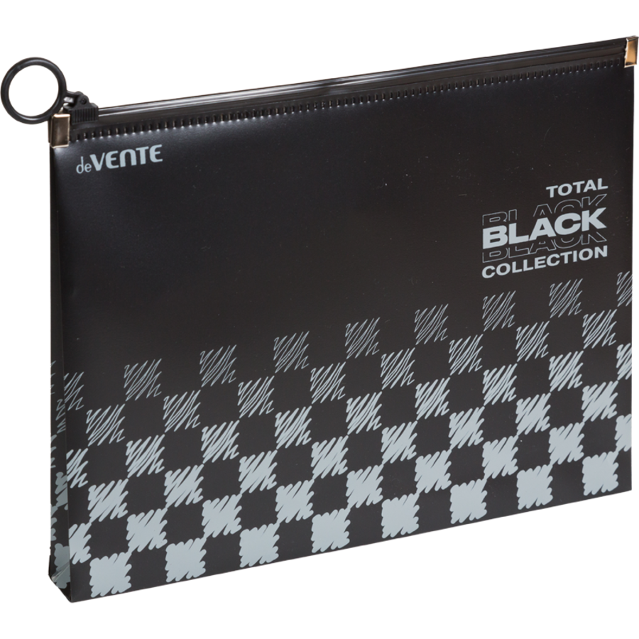 Папка на молнии А4 DeVente Black 3071325/326 
