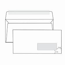конверт 110х220 Е65 окно лента DLHKCO П-1121 1/200/1000