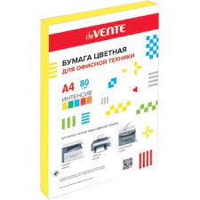 Бумага А4 50л DeVente интенсив желтая 2072244 1/40