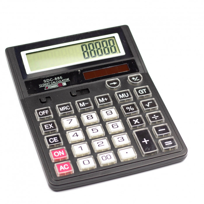 Калькулятор Alingar SDS-885 12 разр. 190х150 двойное питание стекл кноп