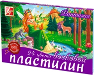 Пластилин 12цв ЛУЧ восковой "Фантазия" 25с1523 мягкий (классич + флуоресц" 1/20