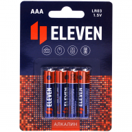 Батарейка мизин. LR03 Eleven alkaline 301745 1/4