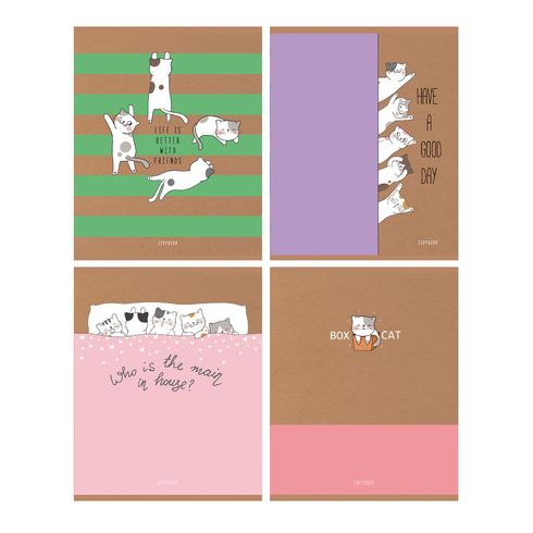 Тетрадь 48л БГ матовый ламинат "My sweet cat 8010 1/56
