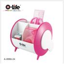 Настольный набор органайзер O-Life 8986 голубой, розовый