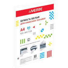 Бумага А4 100л 80г deVente офисная белая 145CIE 2071800
