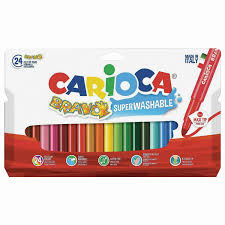 Фломастеры 24цв Carioca Bravo 72763 утолщенные 1/6/24