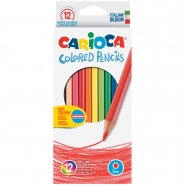 Карандаши 12цв Carioca 40380 шестигран. дер. Италия мягкие 1/12