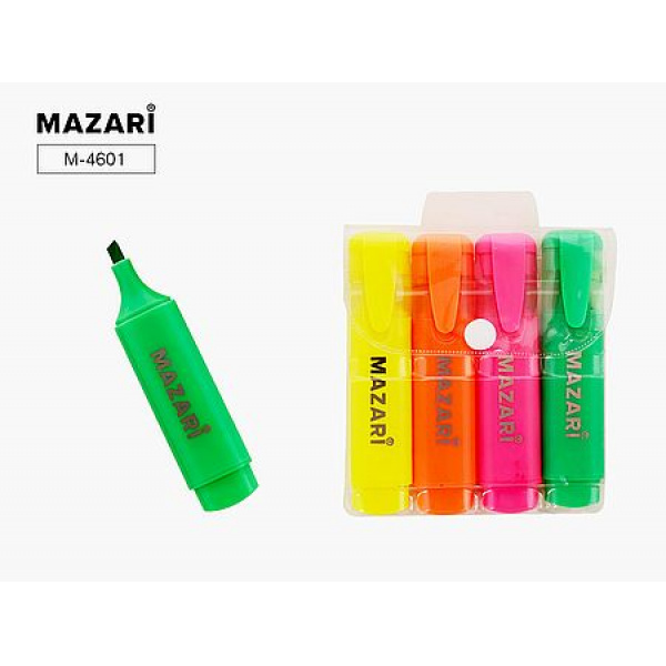 Набор текстовыд. 4 цв Mazari Firefly 4601