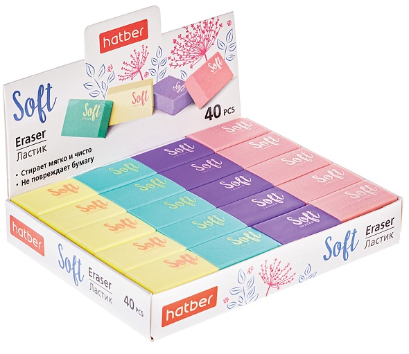 Ластик Hatber Soft 065221  1/40