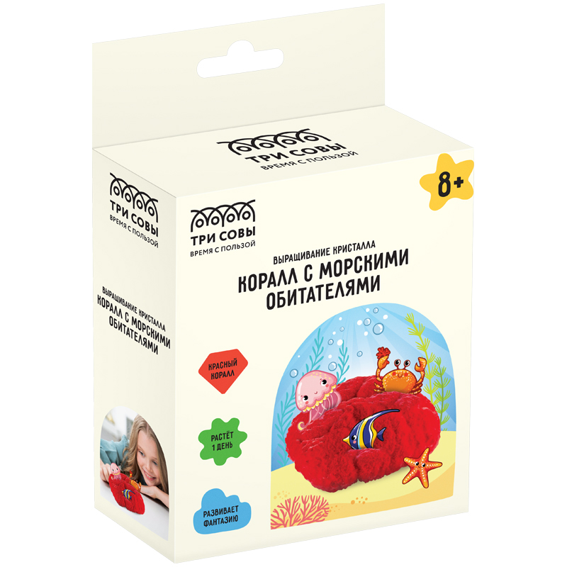 Набор для творч. Выращивание кристаллов Коралл красный Три совы 48901