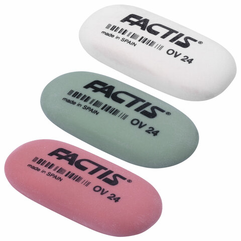 Ластик FACTIS OV 24 овальный 49х24х9 1/24