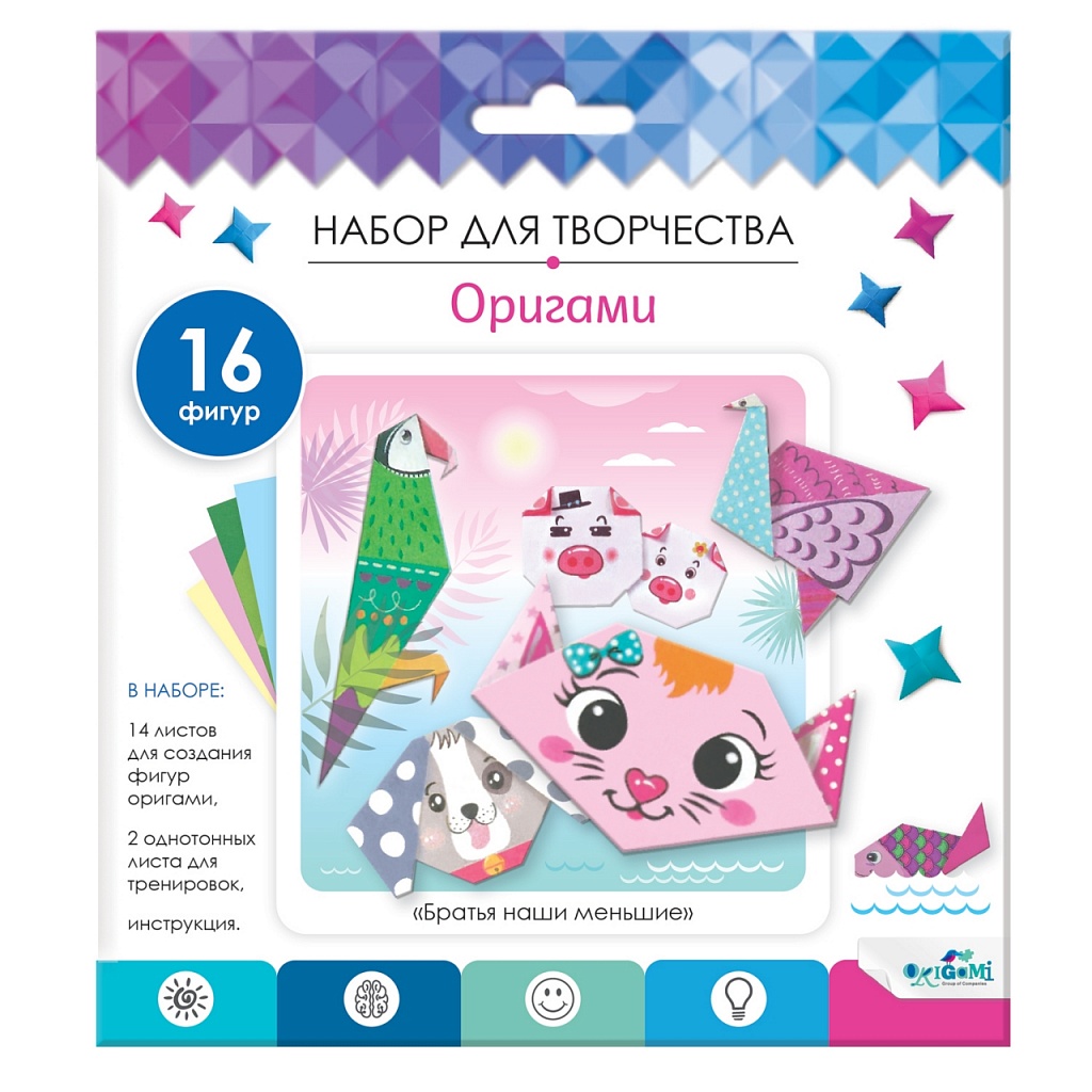 Набор для творч. оригами "братья меньшие 6354